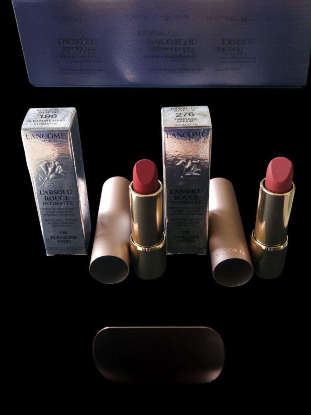 Lancome L'absolu Rouge Matte Veil Lipsticks x2